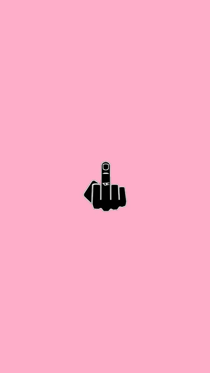 Pink middle finger by ArturoMelendez, the middle finger HD phone wallpaper