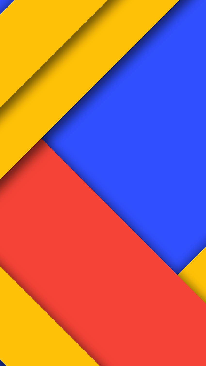 Material Backgrounds, blue yellow pink and red HD phone wallpaper
