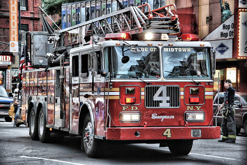 Fire Truck, fire engine HD wallpaper