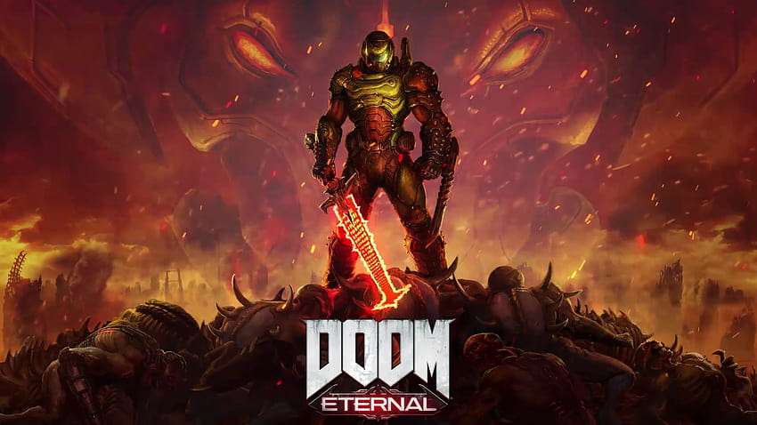  Colección de fondos de pantalla 4k de fondo de Doom Eternal con hermosos fondos de pantalla de terror para los jugadores que aman el juego Doom Eternal