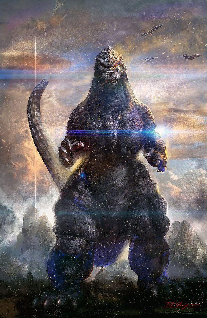 King Kong Vs Godzilla Wide за широк екран HD тапет за телефон