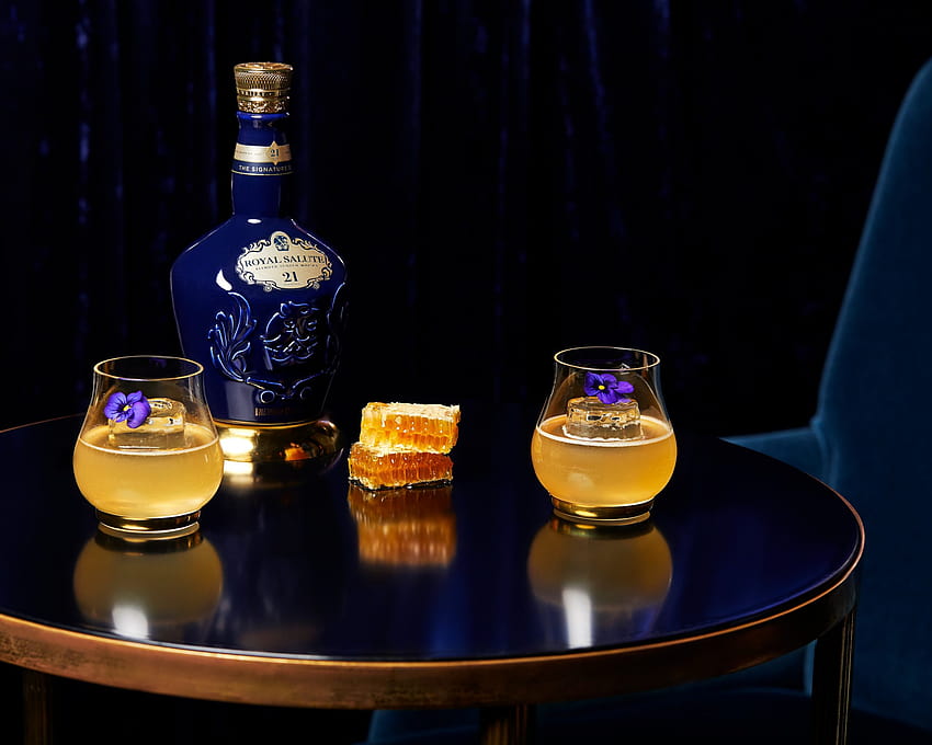 Luxo Blended Scotch Whisky, saudação real papel de parede HD