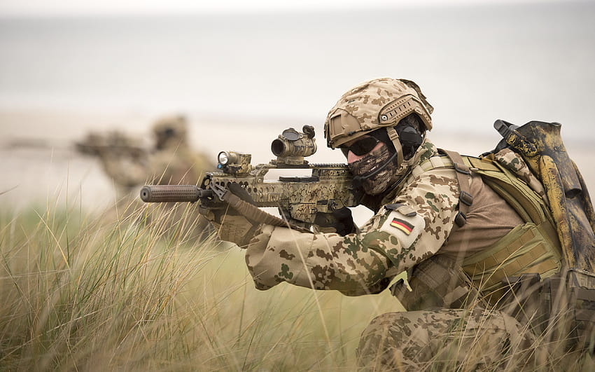 ทหารกองกำลังพิเศษ ปืนไรเฟิลจู่โจม กองทัพเยอรมัน 3840x2400 วอลล์เปเปอร์ HD