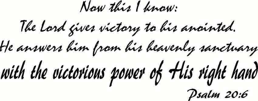 The Lord Gives Victory to His Anointed ...amazon, psalm 206 HD wallpaper