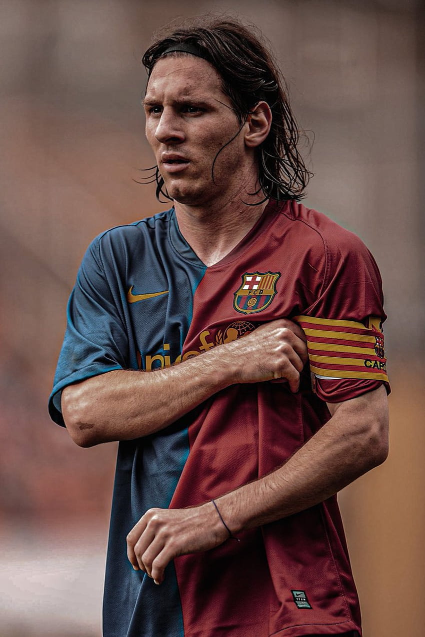 Leo Messi, Messi lange Haare HD-Handy-Hintergrundbild