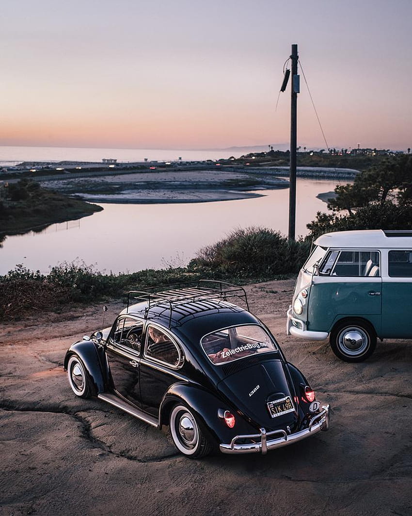 Volkswagen Beetle Vintage grafia, volkswagen vintage Papel de parede de celular HD