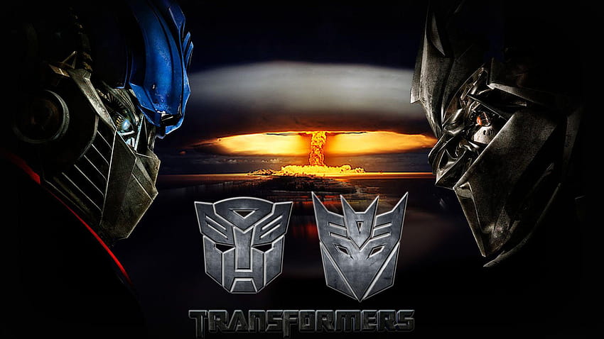 Transformers Logo, autobots vs decepticons HD wallpaper