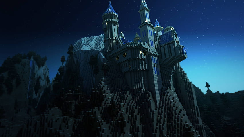 Minecraft Ultra, dark castelo HD wallpaper