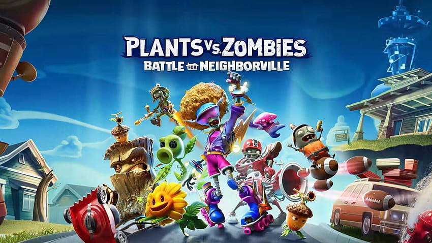 Идва ли PvZ: Battle for Neighborville за Nintendo Switch, растения срещу зомбита се бият за Neighborville HD тапет