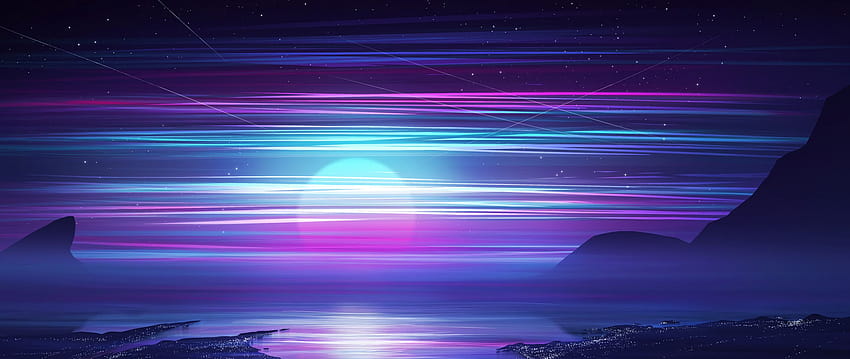 2560x1080 Synthwave Of Retro Night 2560x1080 Resolution, retro ...