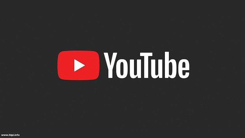 Logo YouTube, przycisk odtwarzania YouTube Tapeta HD