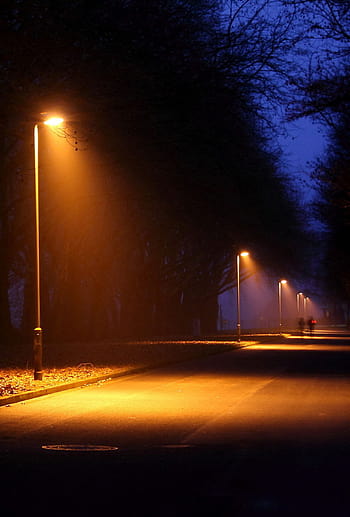 HD wallpaper: street, lights, dark, night, car, city, bw, street light,  illuminated | Wallpaper Flare