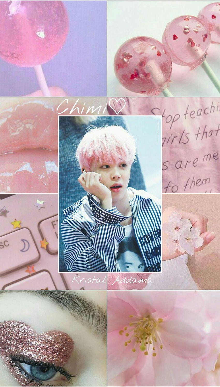 Jimin aesthetic pinkhair pinkpastel bts kpop HD phone wallpaper | Pxfuel