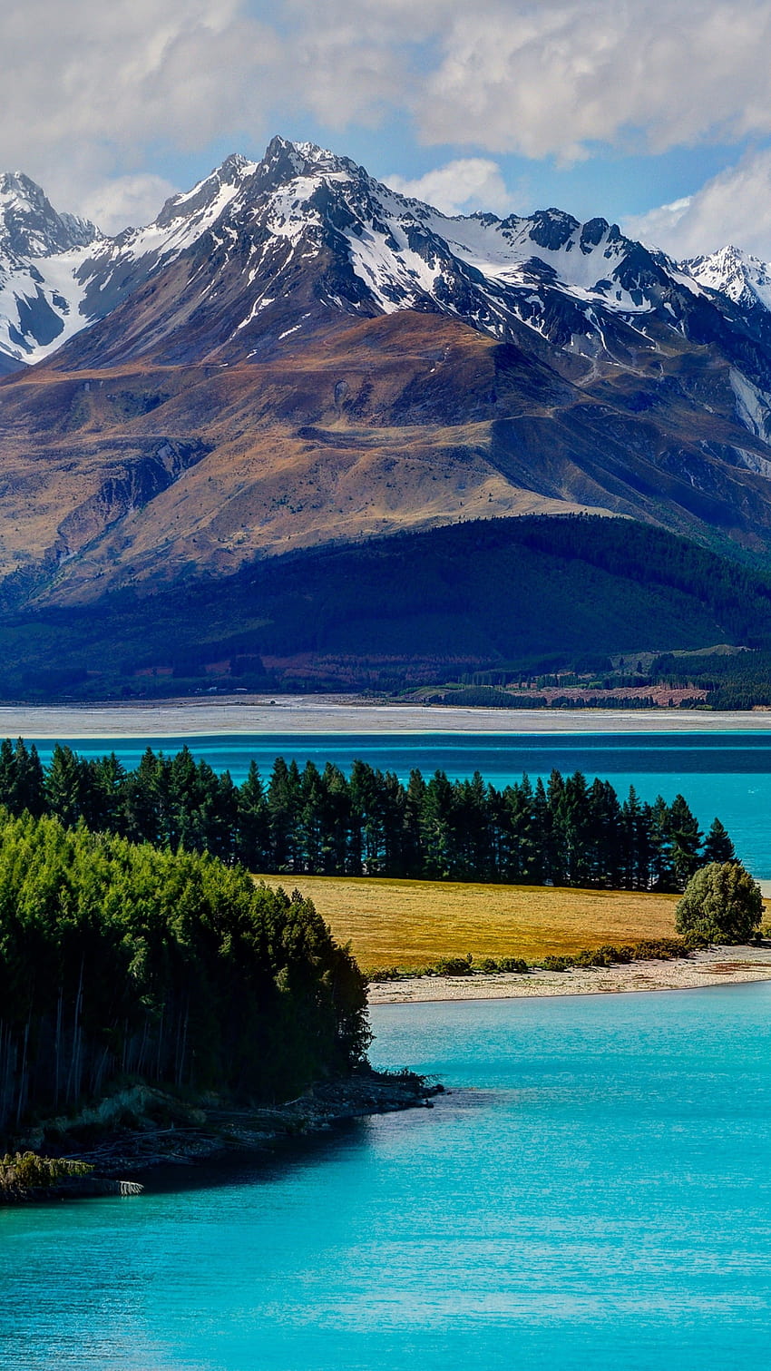テカポ湖、南島、ニュージーランド、ニュージーランド 電話 HD電話の壁紙