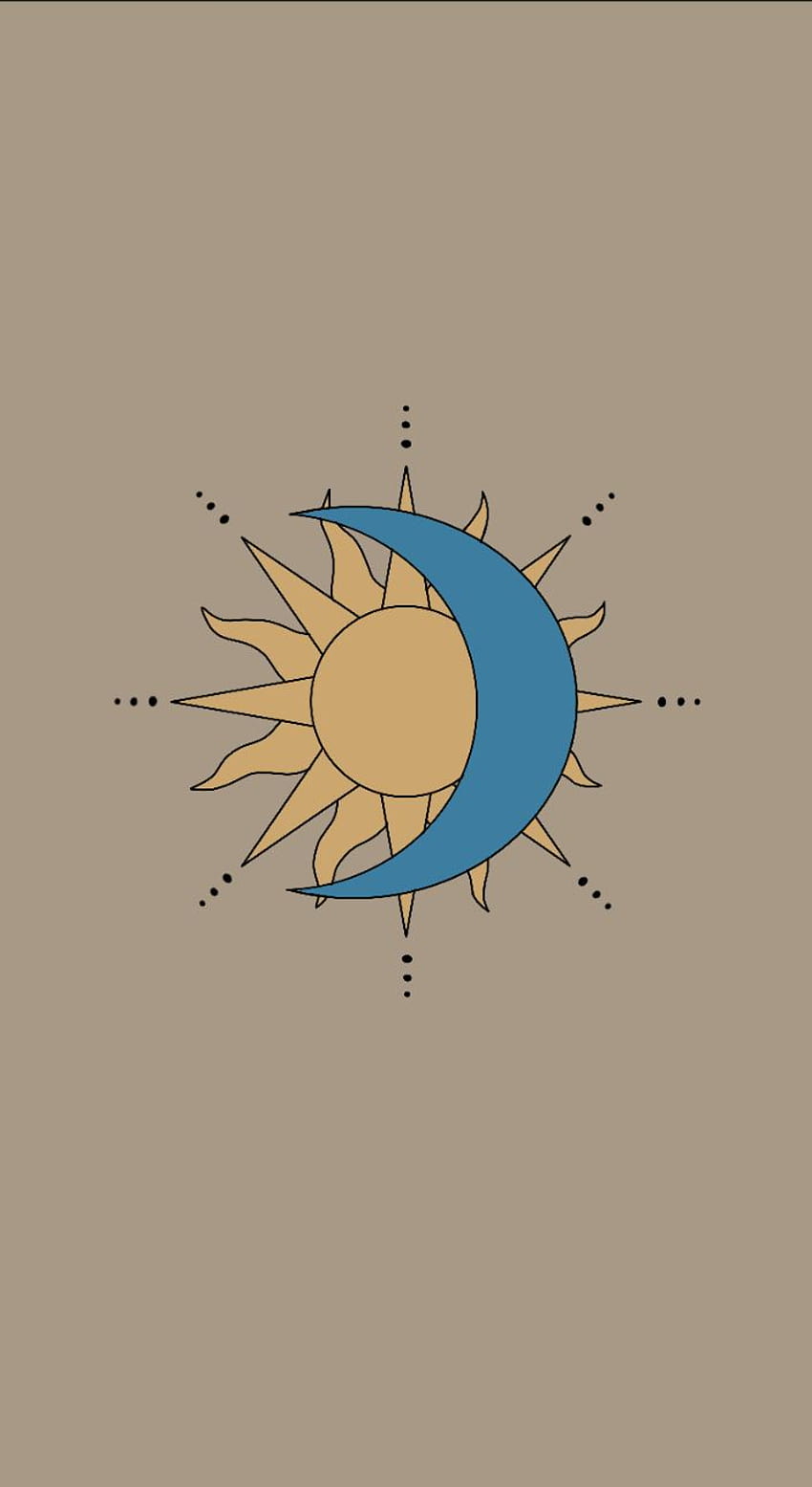 Sun And Moon  Cool sun aesthetic Wallpaper Download  MobCup