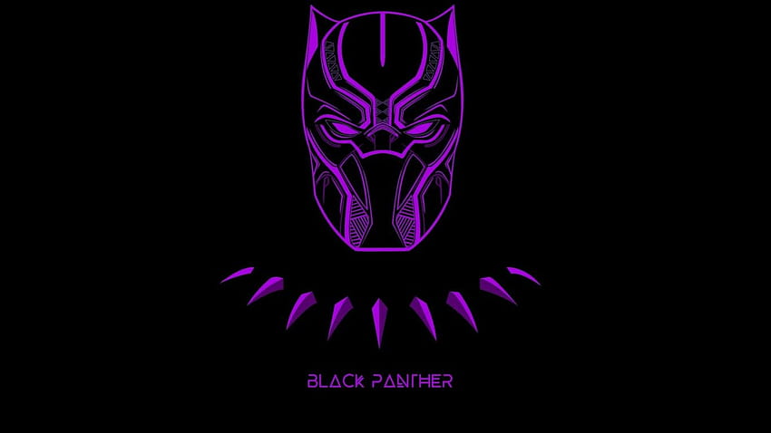 Black Panther, minimal, superhero, artwork , 1366x768, Tablet, laptop, black panther laptop HD wallpaper