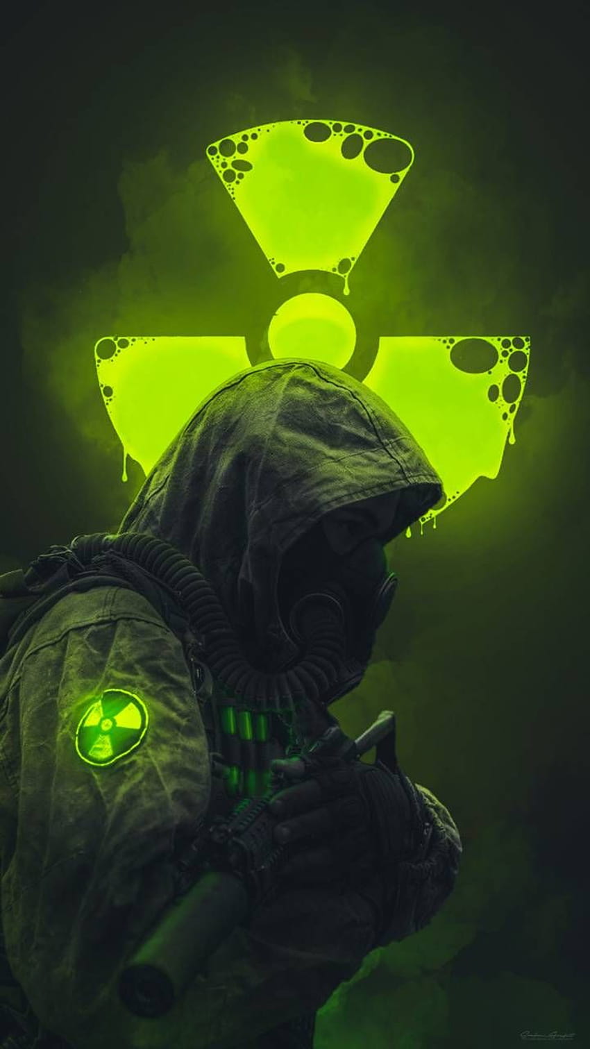 Radioaktiver Soldat von SrabonSana, dunkler Soldat HD-Handy-Hintergrundbild