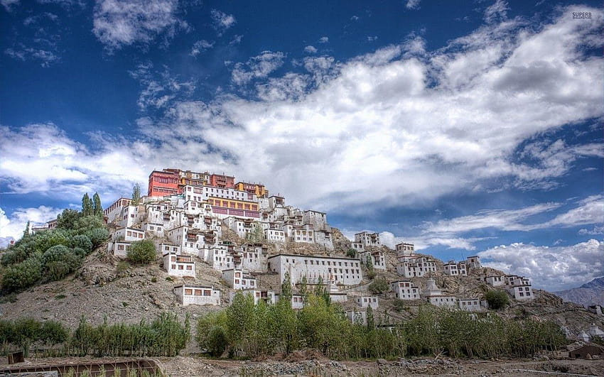 Thiksey Monastery India Asia HD wallpaper