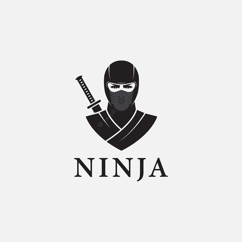 Simple Premium Ninja Mask Black Vector Logo Icon Illustration Design Stock  Vector by ©Vectorydesign 471216274