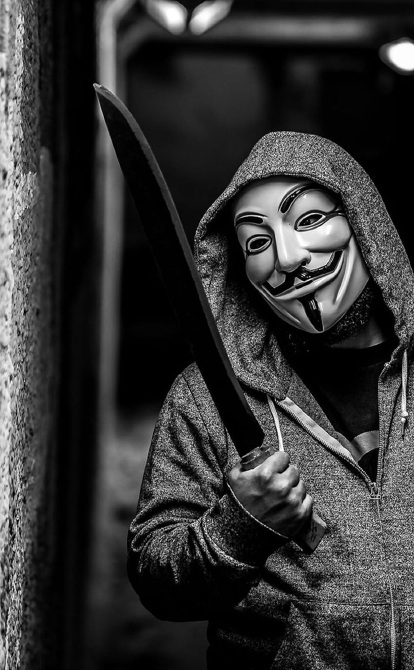 Anonymous Hacker Mask, hackers iphone HD phone wallpaper