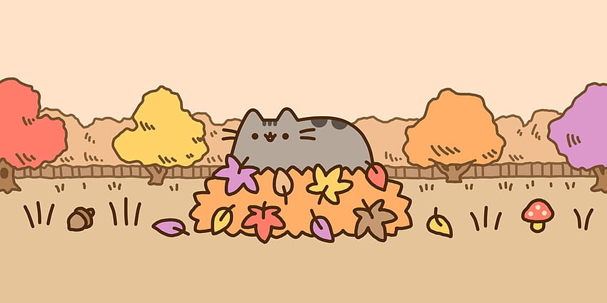 You can now post cartoon stickers on anyone's Facebook profile, pusheen the cat HD wallpaper
