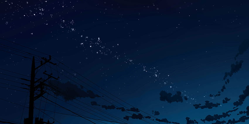 Estetika Anime Langit Malam, anime estetika langit Wallpaper HD