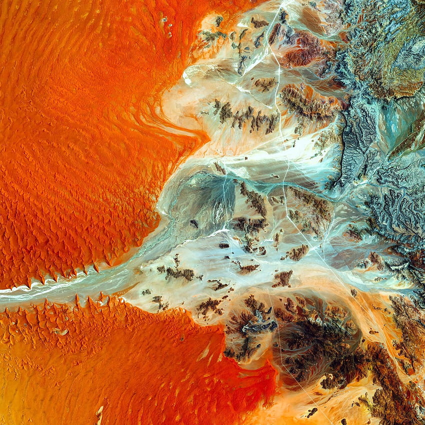 Reloj, Perfil – Naranja, resumen de magma fluido fondo de pantalla del teléfono