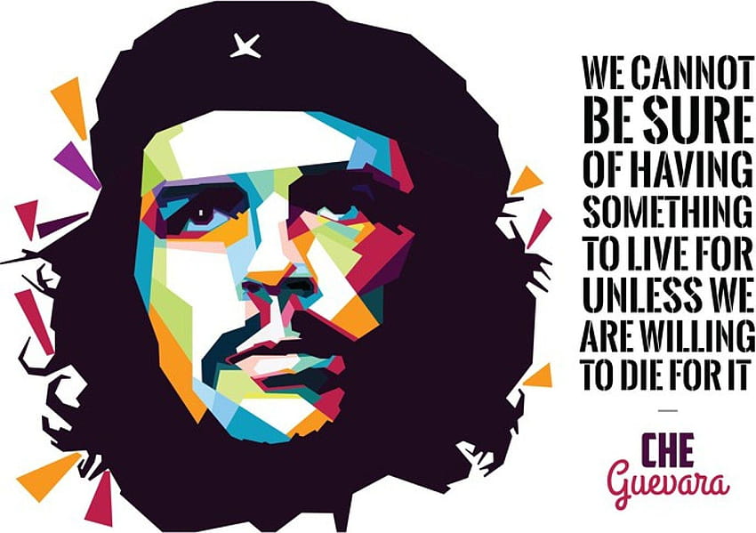 Impresión de papel de cartel de arte de cita de Che Guevara, citas de Che Guevara fondo de pantalla