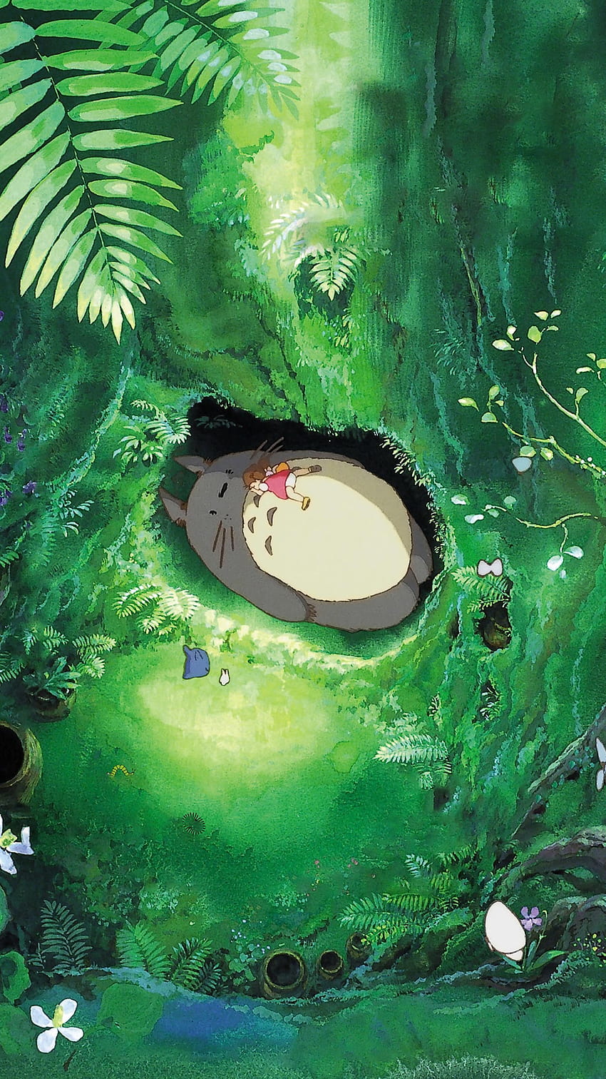 Mi Vecino Totoro, teléfono totoro fondo de pantalla del teléfono