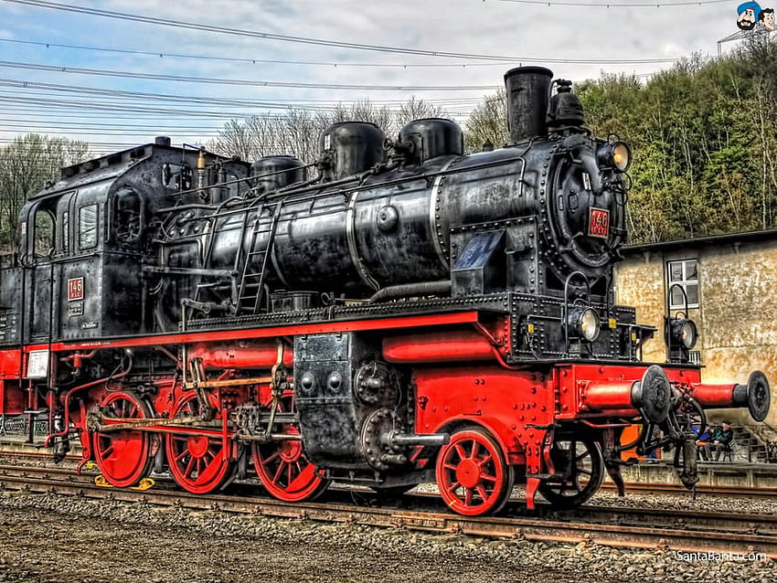 電車、赤い電車 高画質の壁紙