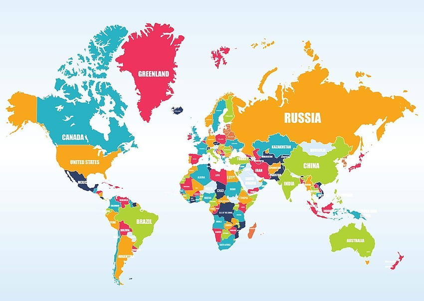 Continents, carte des continents Fond d'écran HD