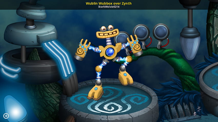 Wublin Wubbox над Zynth [Моите пеещи чудовища] [Модове] HD тапет