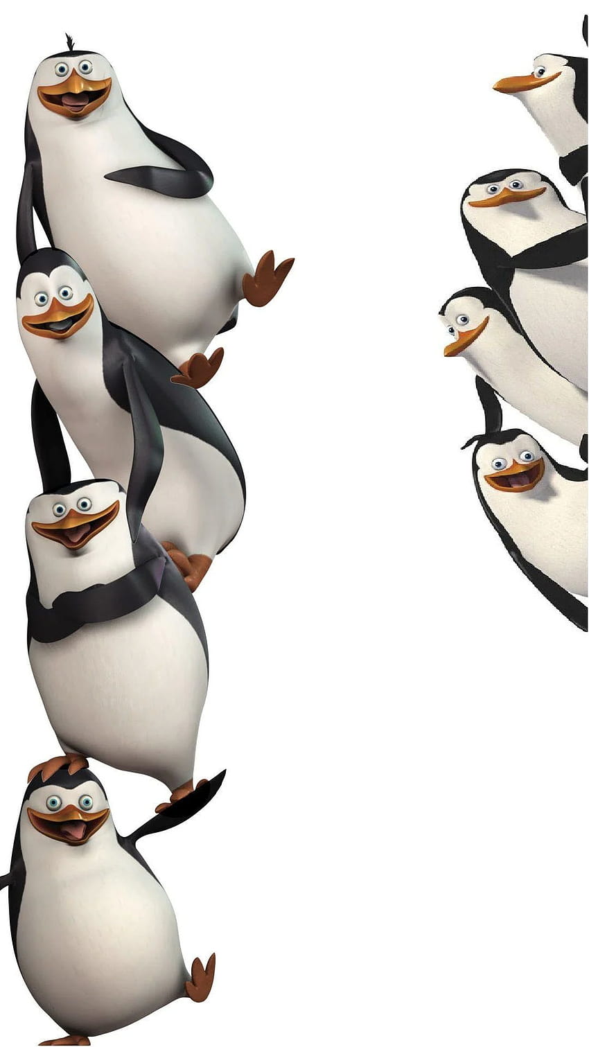 pingüinos de madagascar móvil 1080x1920 fondo de pantalla del teléfono