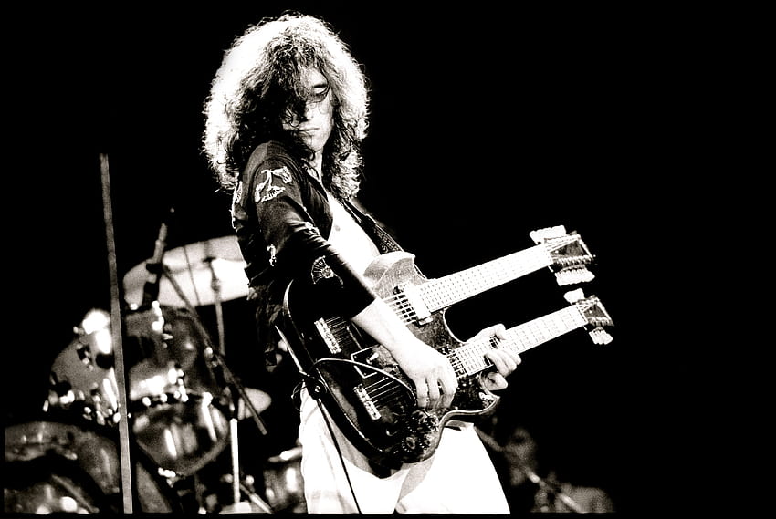 gitarzysta grający na gitarze Led Zeppelin Jimmy Page Jimmy Page Tapeta HD