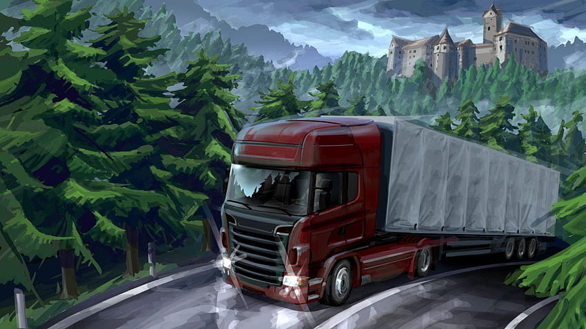 Euro Truck Simulator 2 complet et arrière-plans Fond d'écran HD