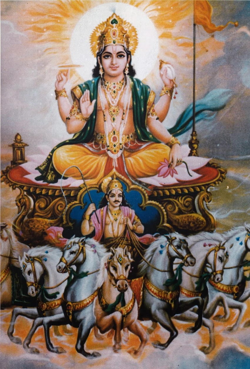 God Surya Family & 108 Name Of God Surya ~ เทศกาลฮินดูลอร์ดซัน วอลล์เปเปอร์โทรศัพท์ HD