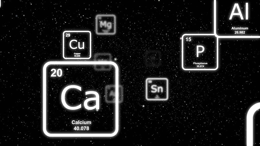 Periodic Table Elements Black ..., elements of table periodic HD wallpaper