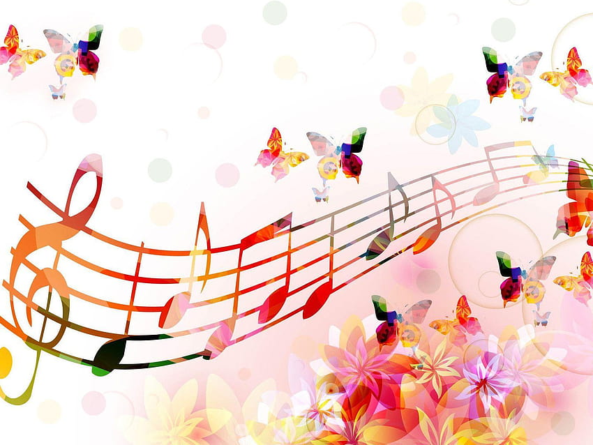 Colorful Music Note Mobile at Cool » Monodomo, music sign colorful background HD wallpaper