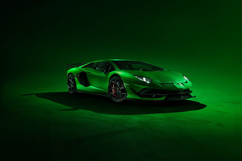 Green Super Car, mobil hijau lamborghini Wallpaper HD
