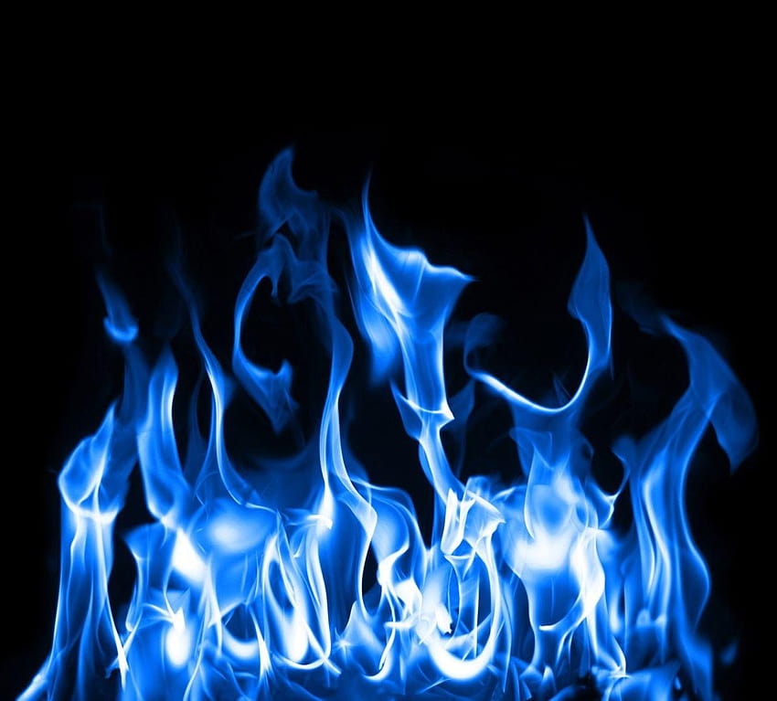 Niebieskie płomienie, niebieski ogień Tapeta HD