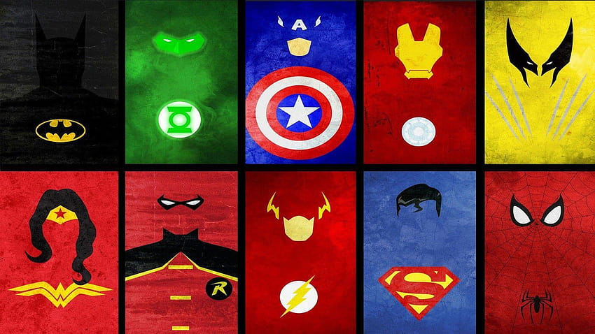 Superheroes Logos, avengers symbols HD wallpaper