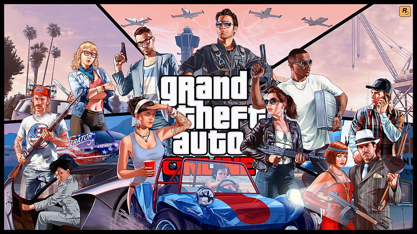Grand Theft Auto Online-Computer, gta online HD-Hintergrundbild