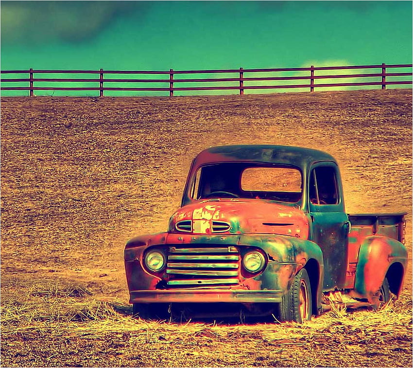 Latar Belakang Truk Ford Tua, truk antik Wallpaper HD