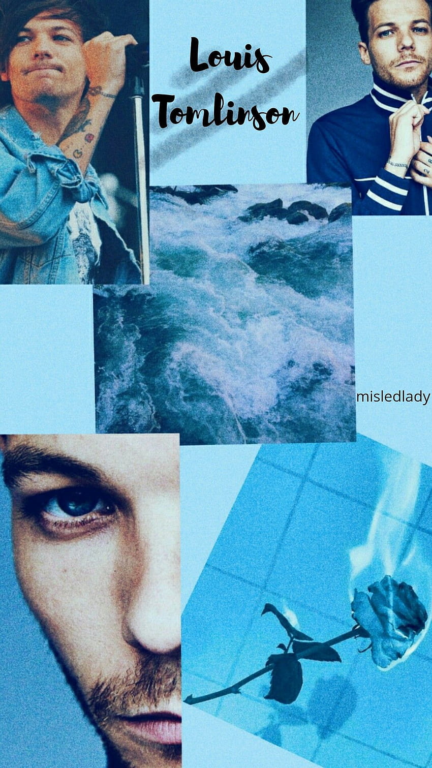Louis Tomlinson Aesthetic Blue (by Delfi09271)  Light blue aesthetic, Blue  wallpapers, Alice blue