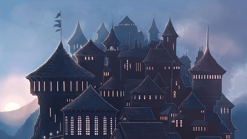 hogwarts castle .wiki hogwarts castle, dark castelo HD wallpaper