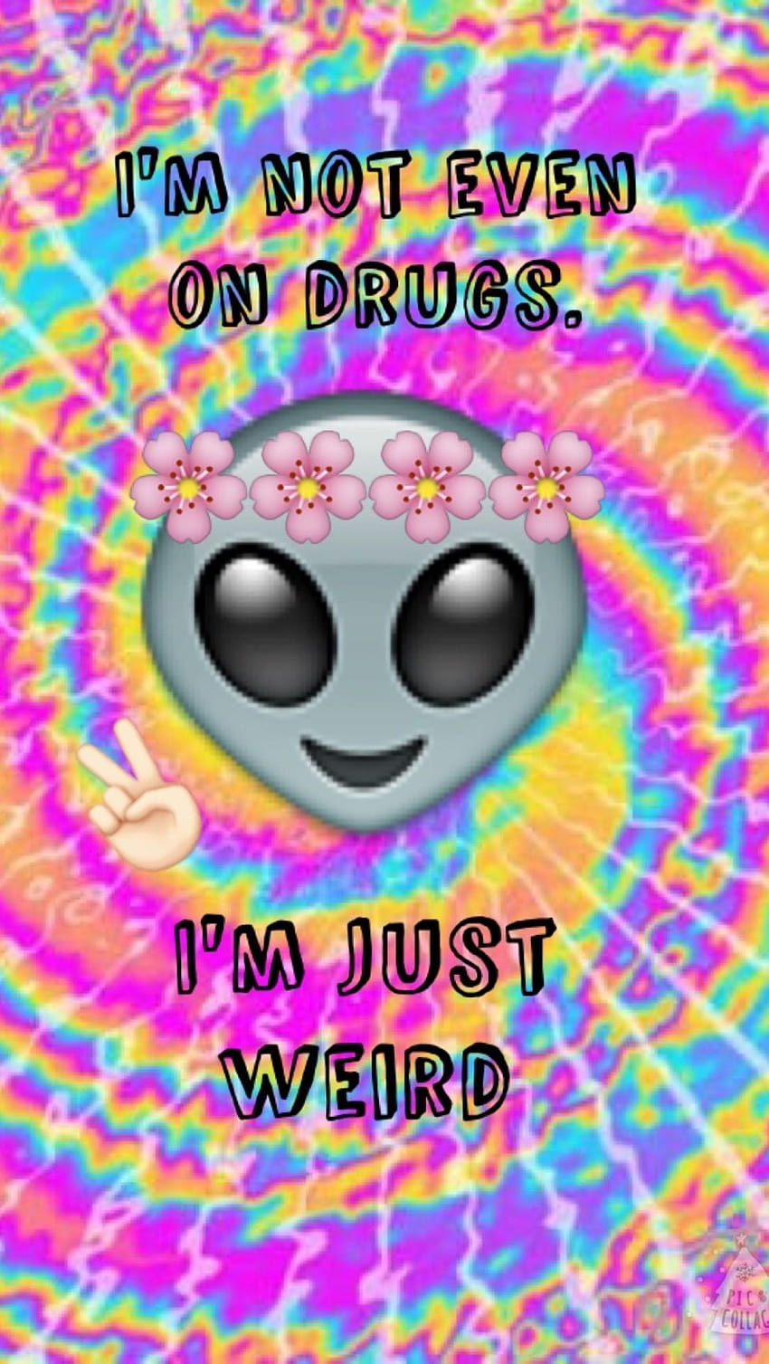 Alien Emoji, drugs aesthetic HD phone wallpaper