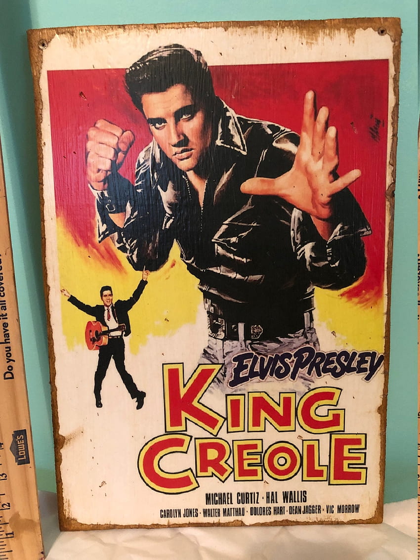 Elvis Presley King Creole Movie Poster Sign Rock and Roll, elvis movie HD phone wallpaper