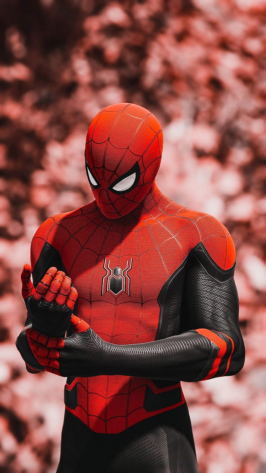 Traje de Spiderman Far From Home, trajes de hombre araña fondo de pantalla del teléfono