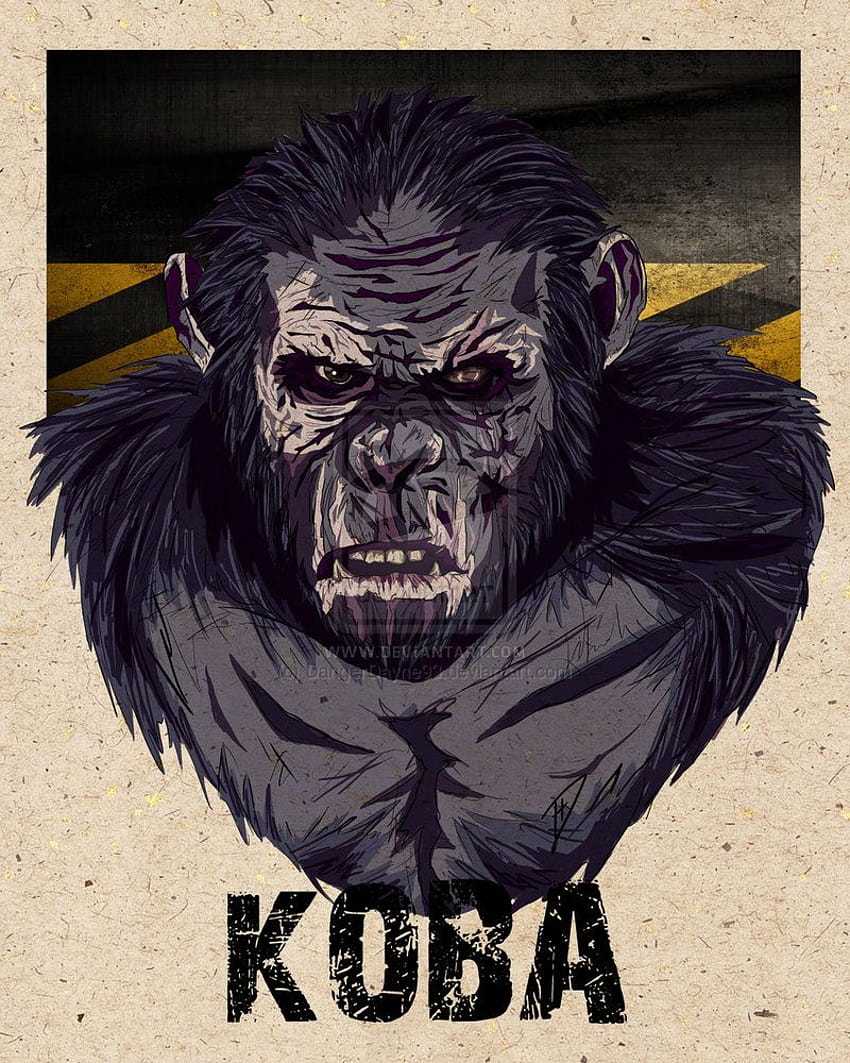 コバ：猿の惑星の夜明け、猿の惑星のキャラクター HD電話の壁紙