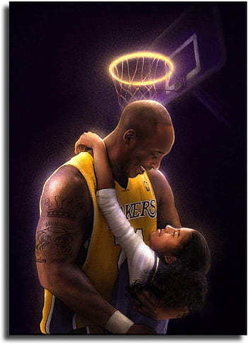 Kobe Bryant - LA Lakers - NBA Basketball Great Poster - Canvas